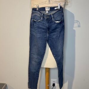 Frame Denim Women's Dark Blue stretch Skinny Jeans